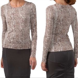 DVF Black Neva Animal Print Sweater